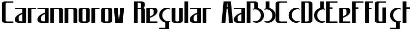 Carannorov Regular font