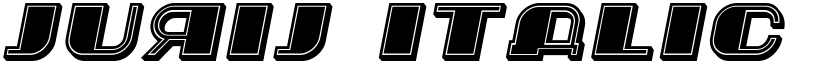 Jurij Italic font