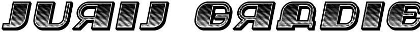 Jurij Gradient Italic font