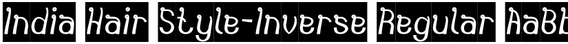 India Hair Style-Inverse Regular font