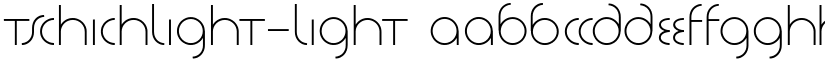 TschichLight-Light font