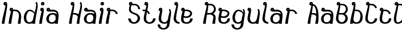 India Hair Style Regular font