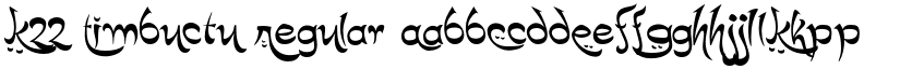K22 Timbuctu Regular font