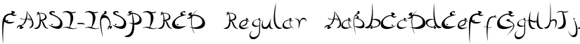 FARSI-INSPIRED Regular font