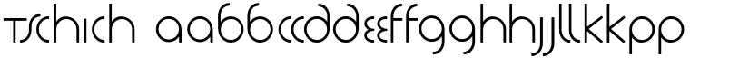 Tschich font