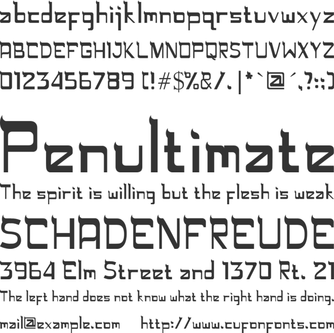 Rugamika font preview