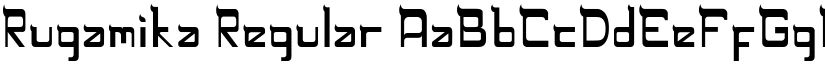 Rugamika Regular font