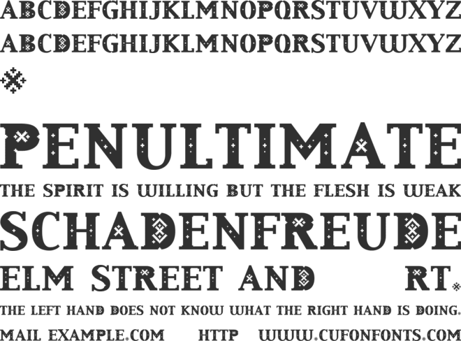 Liva font preview