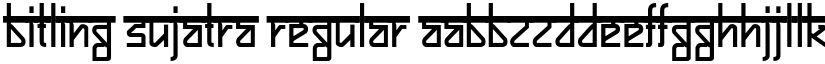 Bitling sujatra Regular font
