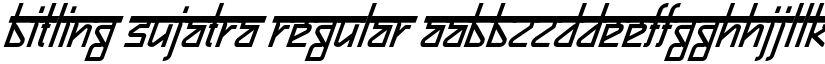 Bitling sujatra Regular font