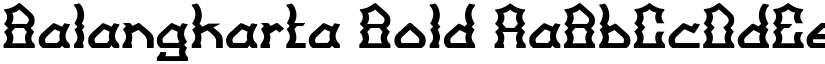Balangkarta Bold font