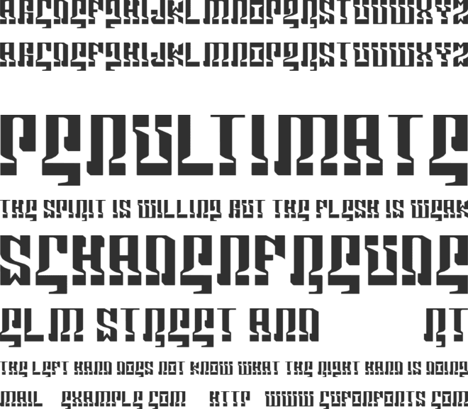 MARSHOSBN font preview