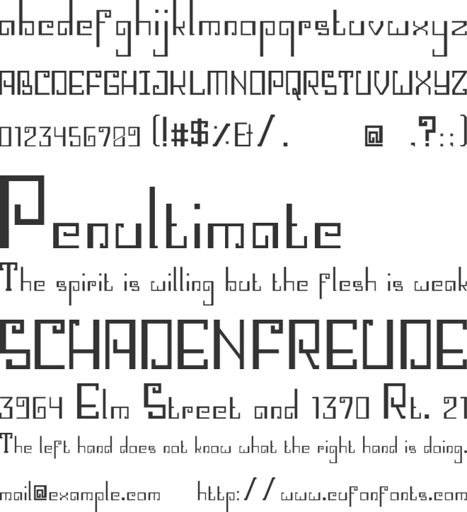 Buna Insana font preview
