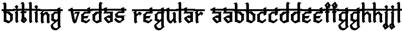 Bitling vedas Regular font