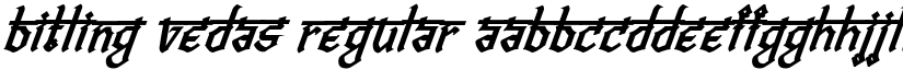 Bitling vedas Regular font