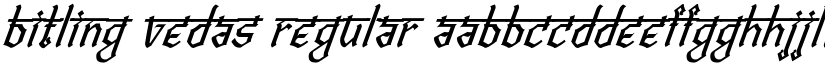 Bitling vedas Regular font