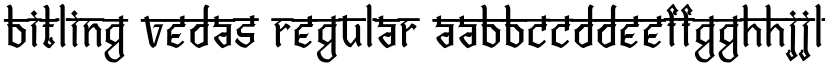 Bitling vedas Regular font