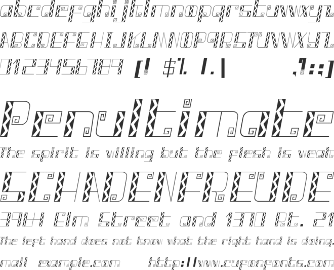 Tapis font preview