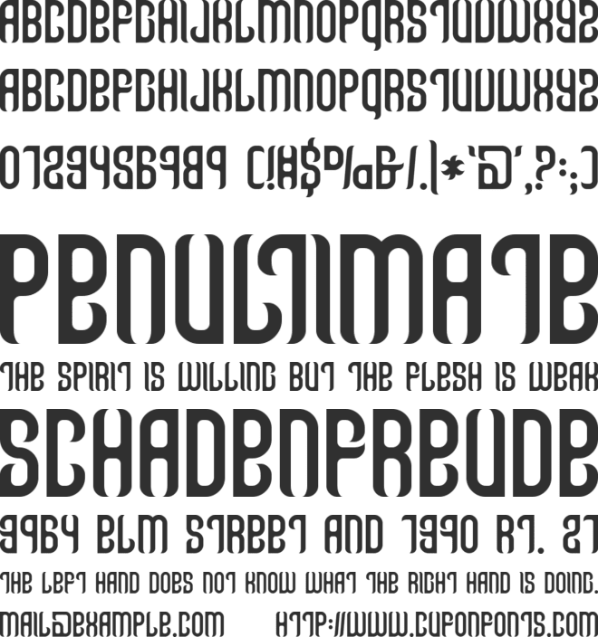 Talismanica font preview