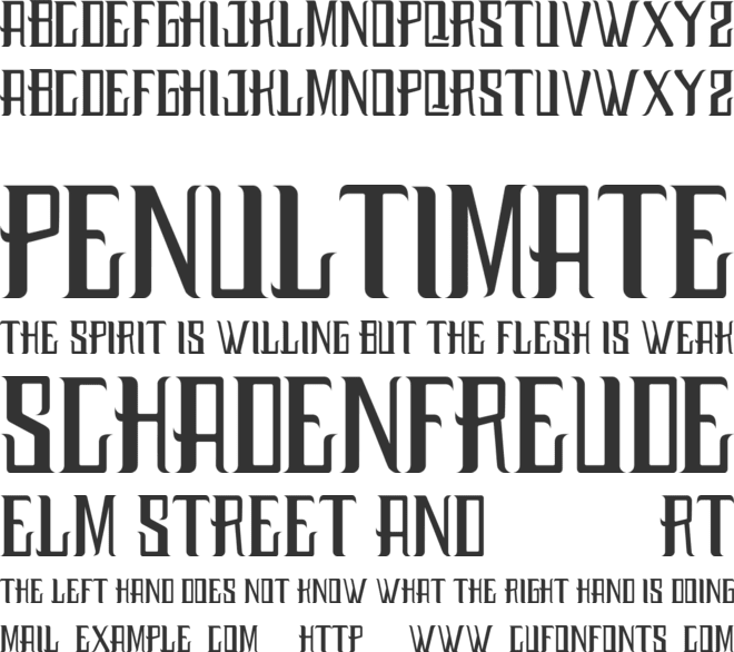 Budaya font preview