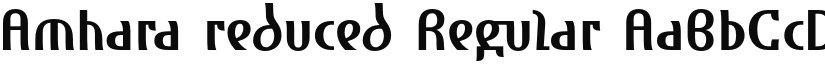 Amhara reduced Regular font