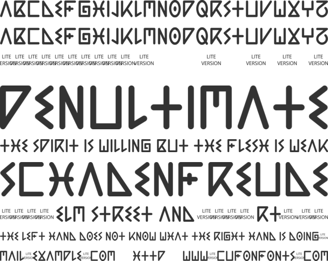 AC Guanche font preview