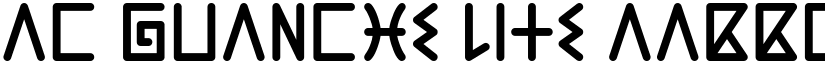 AC Guanche Lite font