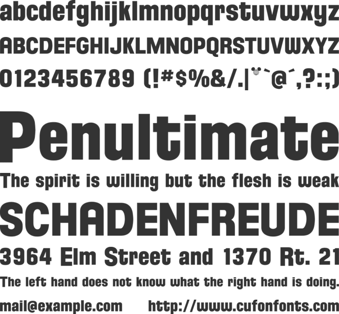 Florida Project font preview