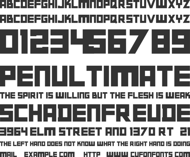 Gabato font preview