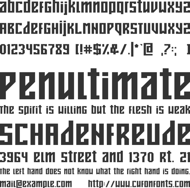 desonanz font preview