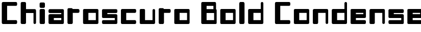 Chiaroscuro Bold Condensed font