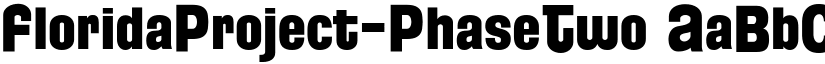 FloridaProject-PhaseTwo font