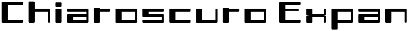 Chiaroscuro Expanded font