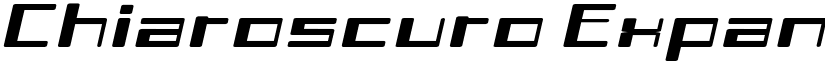 Chiaroscuro Expanded Italic font