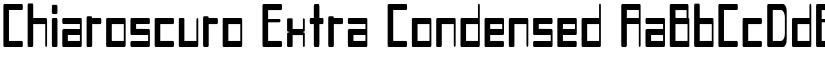 Chiaroscuro Extra Condensed font
