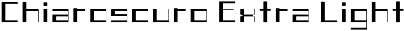 Chiaroscuro Extra Light font