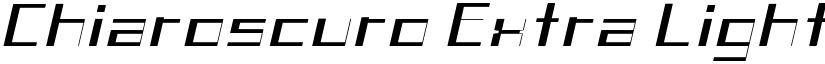 Chiaroscuro Extra Light Italic font