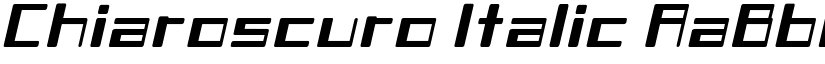 Chiaroscuro Italic font