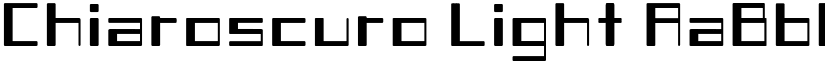 Chiaroscuro Light font