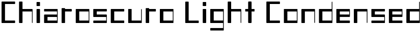 Chiaroscuro Light Condensed font