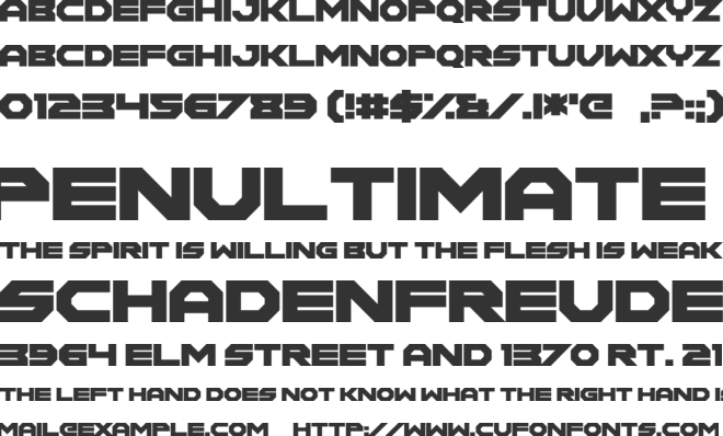 Maiden Crimes font preview