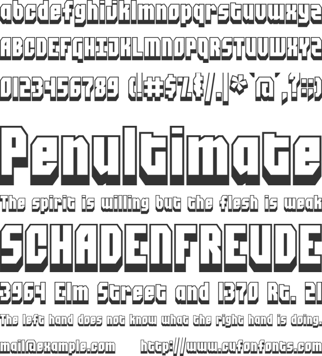 Blockt font preview