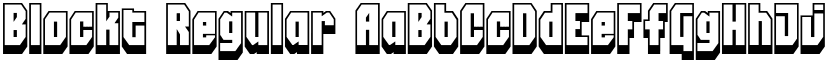 Blockt Regular font