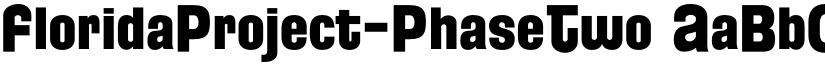 FloridaProject-PhaseTwo font