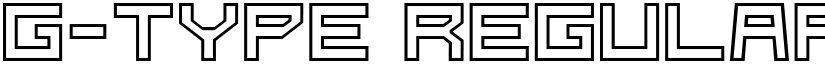G-Type Regular font