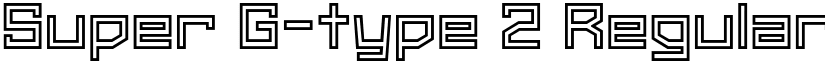 Super G-type 2 Regular font