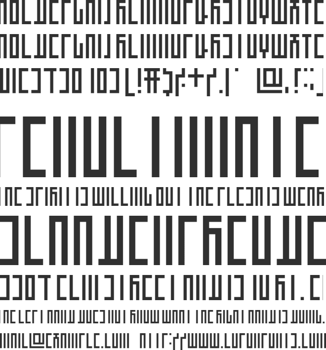 Thinman font preview