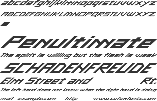 Gasca-Demo font preview