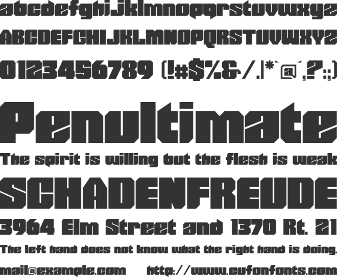 PowerChord font preview