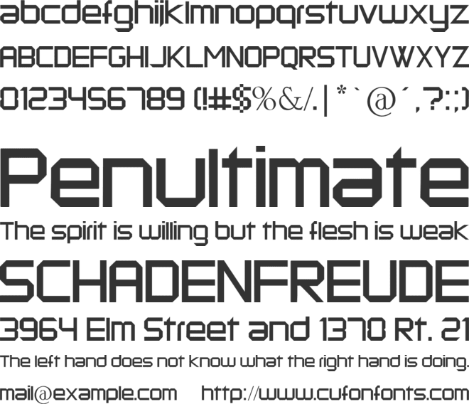 kermesse font preview
